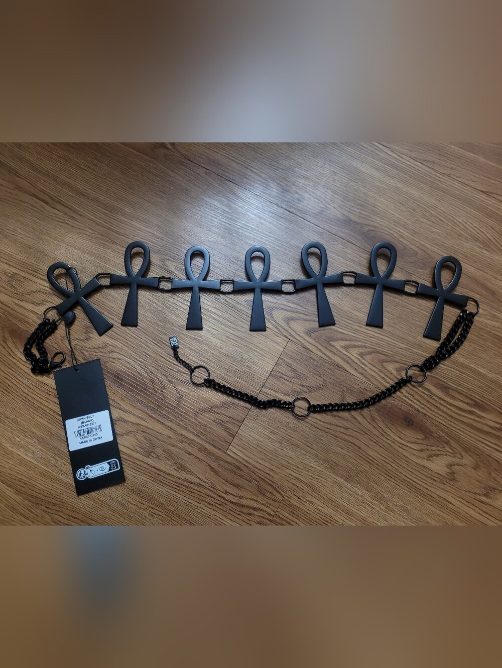 Killstar Xena ankh belt black